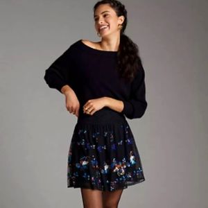 Sequined mini skirt